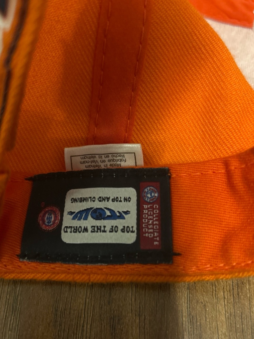 Auburn Tigers Orange Embroidered Baseball Cap - Picture 6 of 6
